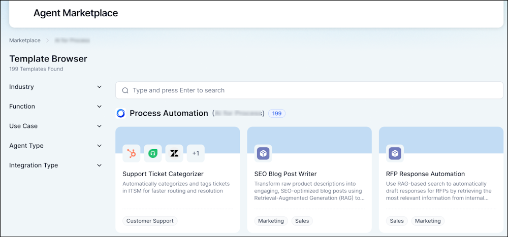 Marketplace Access the Marketplace