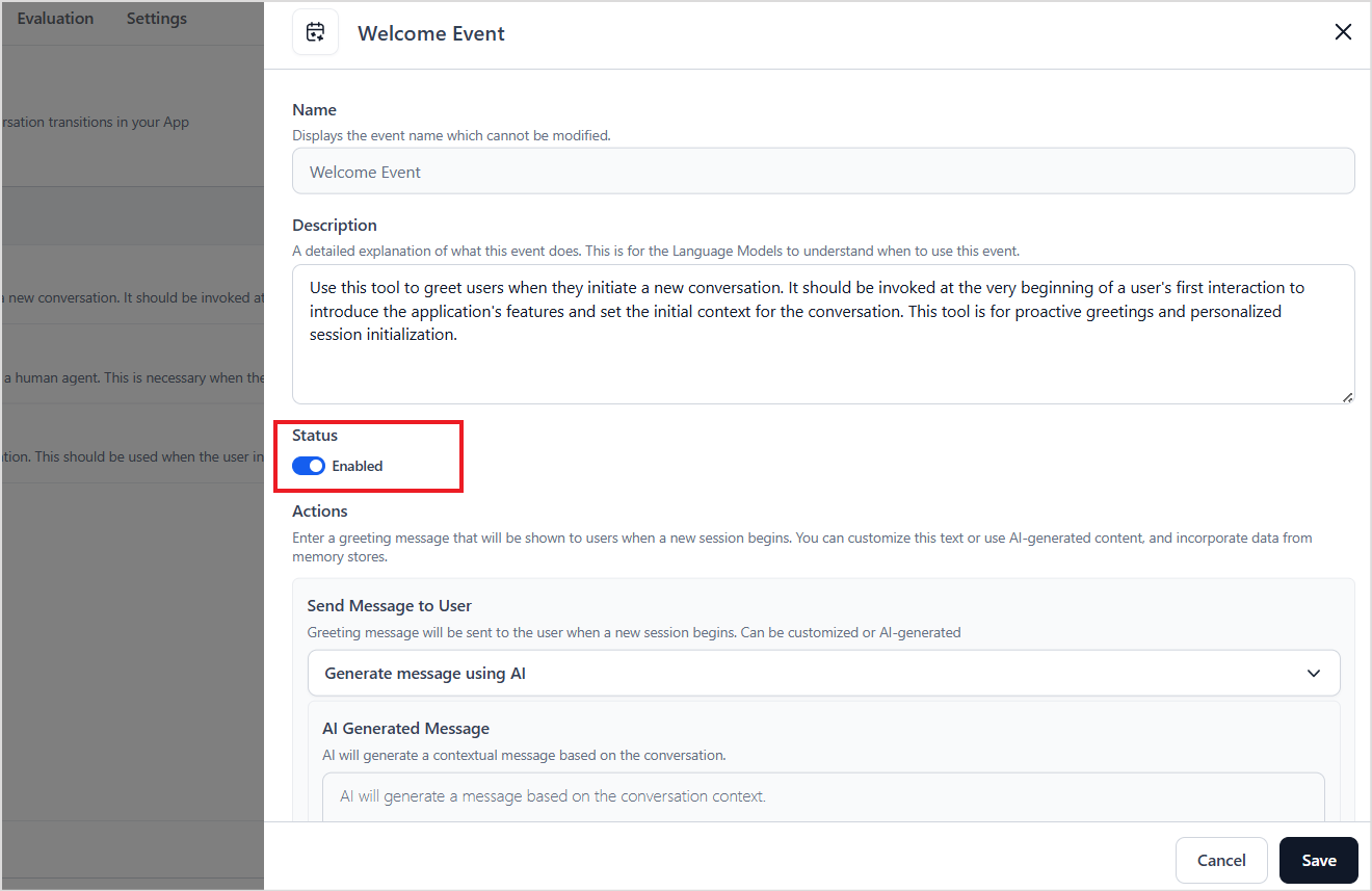 Welcome Event Welcome Event