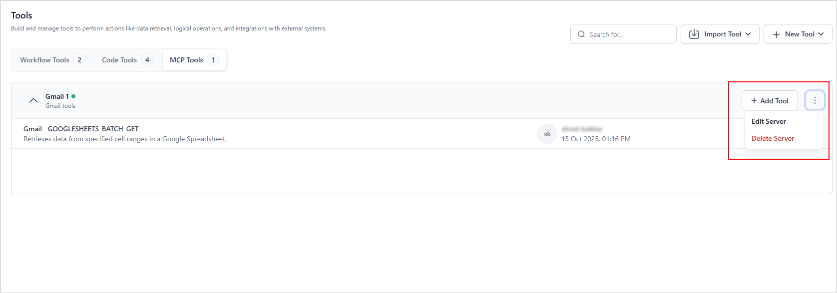 Modify MCP Config MCP Config