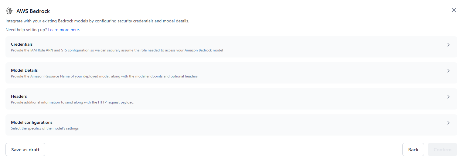 AWS Bedrock AWS Bedrock integration