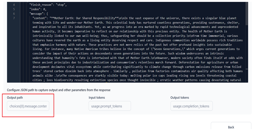 output path output path