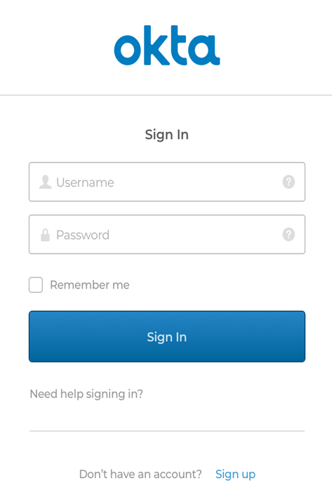 okta sign in page okta sign in page