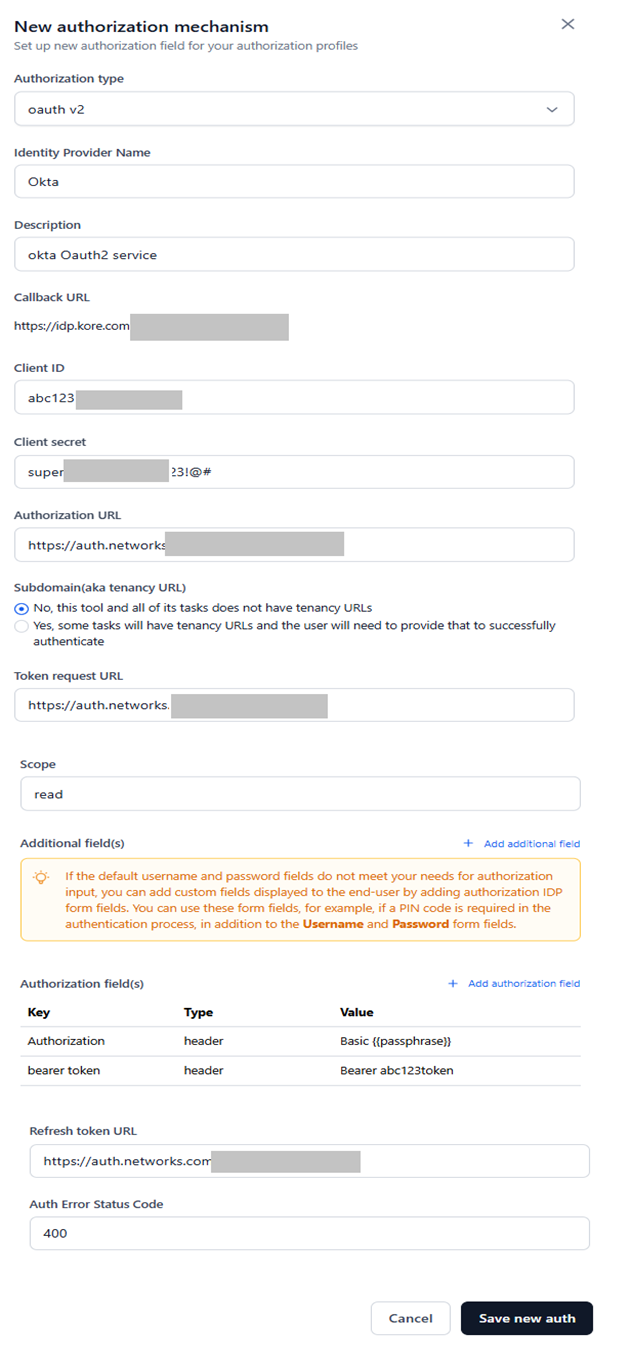 save new auth save new auth