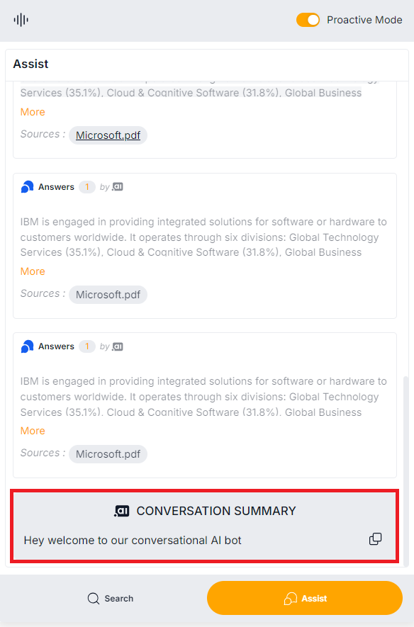 summary-template-assist web-sdk-channel