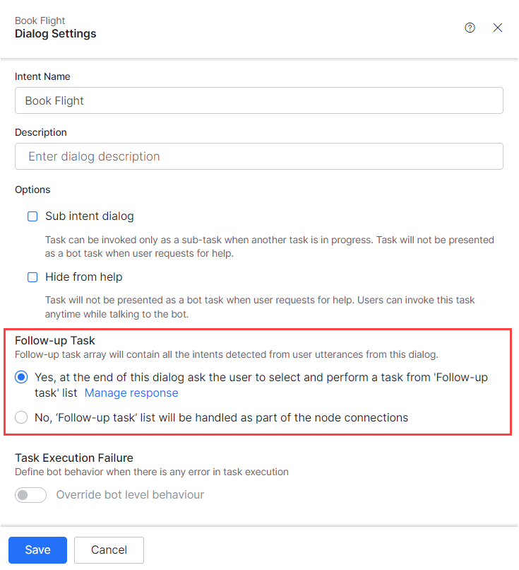 follow up task follow up task