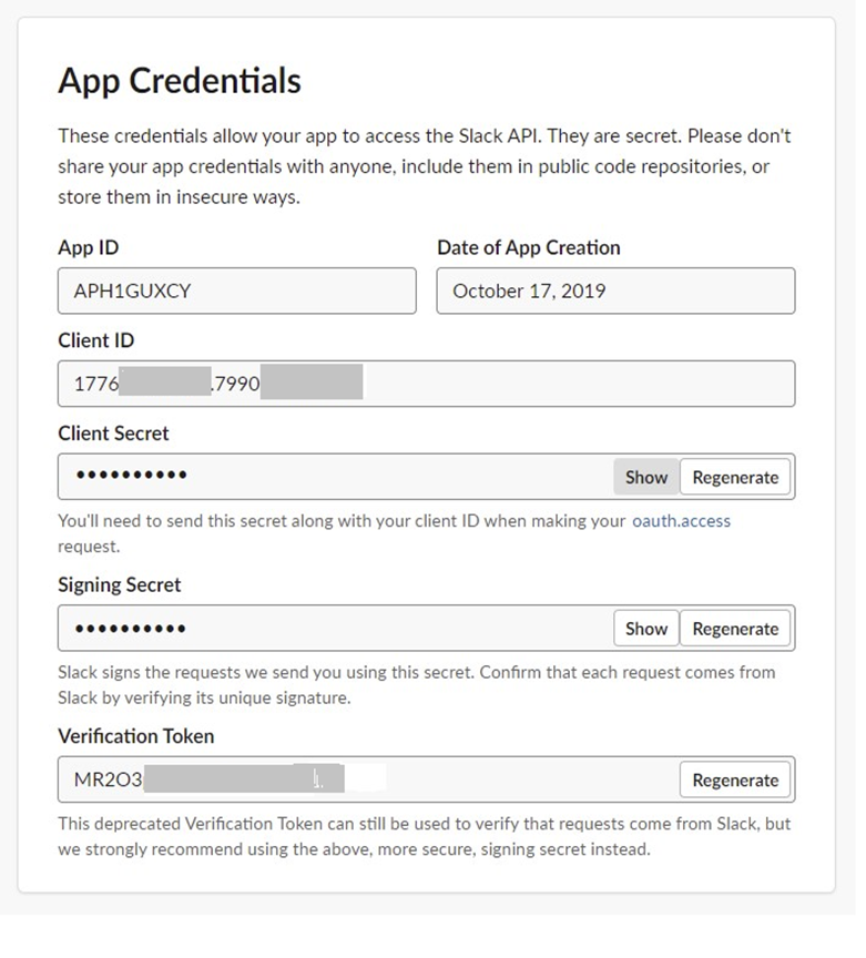 app credentials configuration app credentials configuration