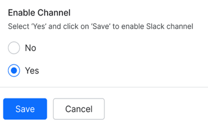 enable slack channel enable slack channel