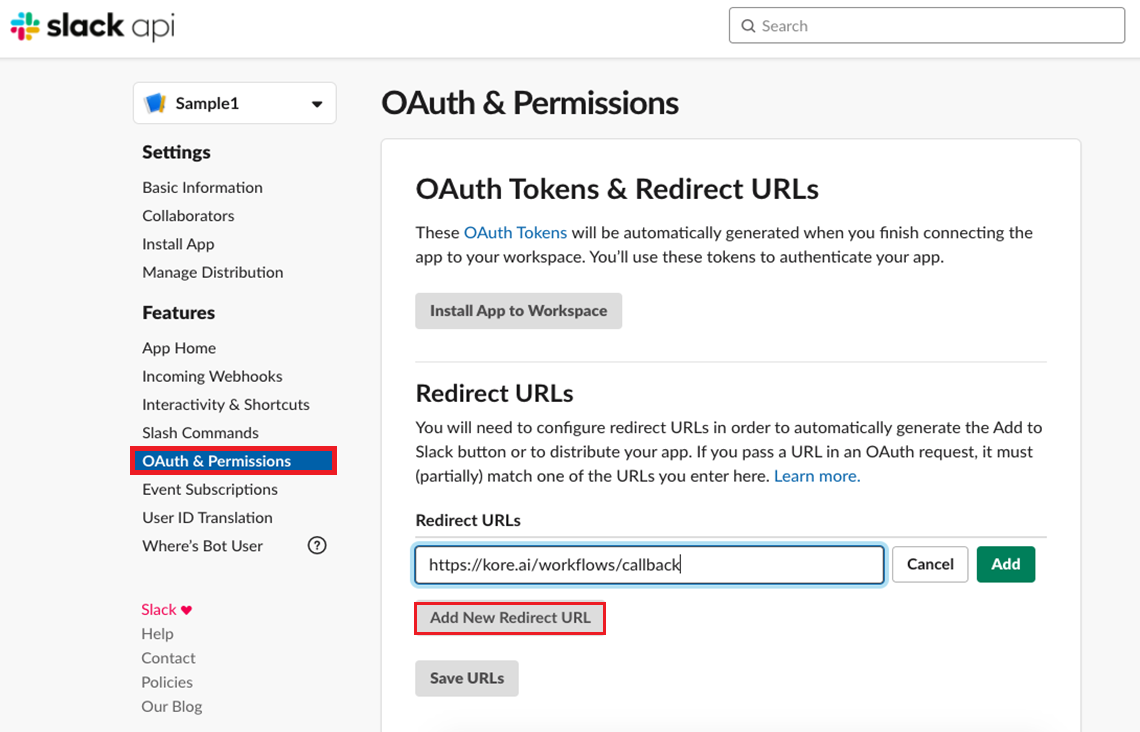 set redirect url set redirect url