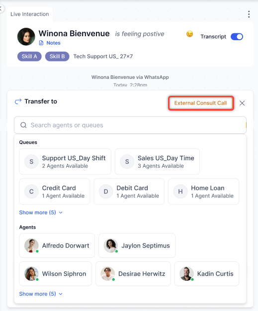 External Consult Call External Consult Call