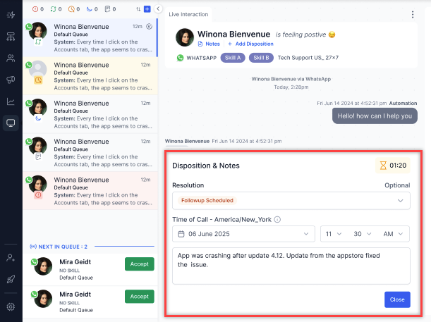 Disposition Details Disposition Details