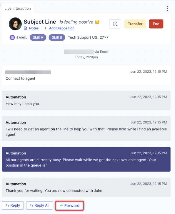 Forward Email Forward Email