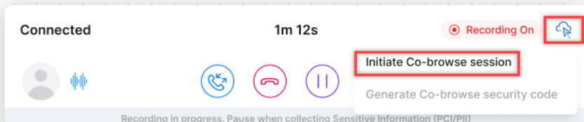 Voice Co-Browse Voice Co-Browse