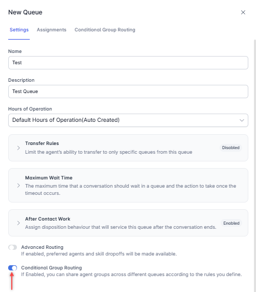 Enable CGR Enable CGR