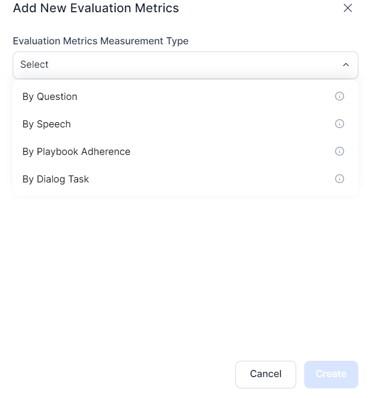 Configure New Metric Configure New Metric