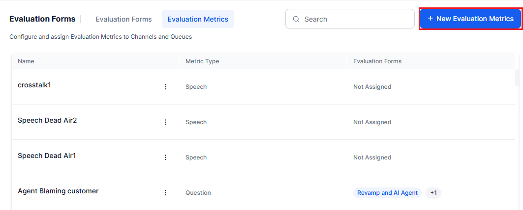 New Evaluation Metric New Evaluation Metric