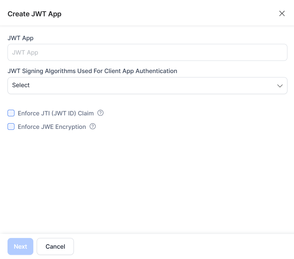 Create a new app Create a new app